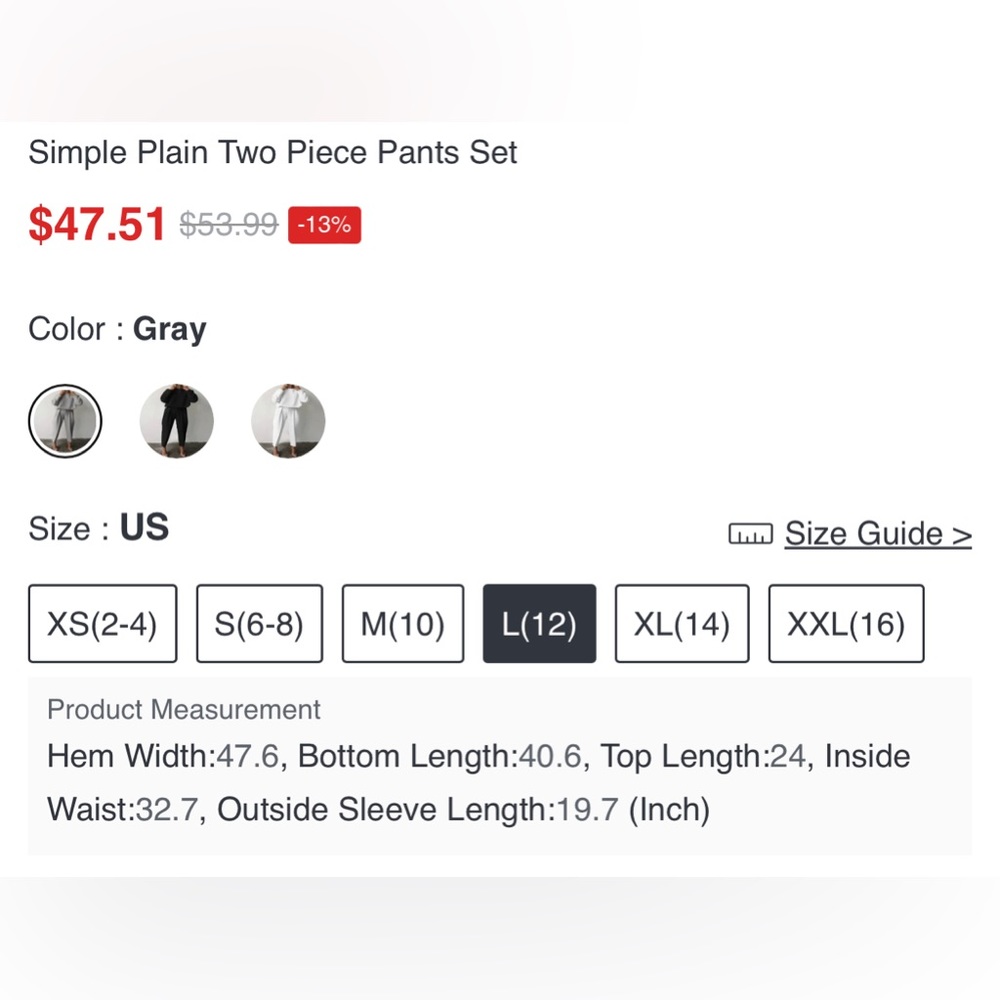 STYLEWE Thick Pants Women Multiple Sizes Gray - Picture 5 of 12